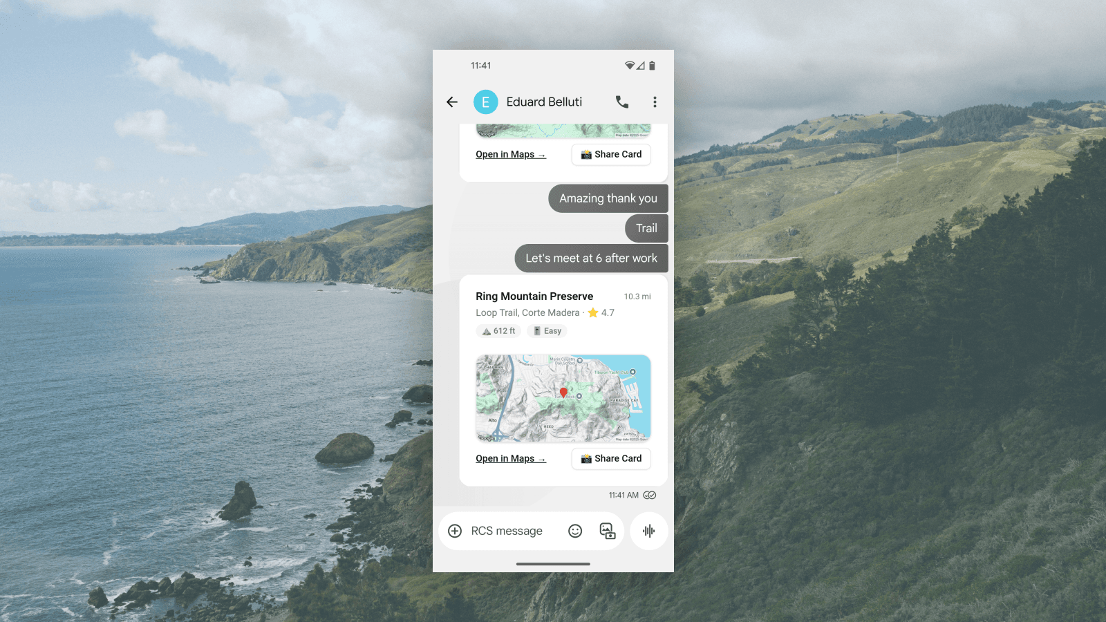 Mobile view with Map and List